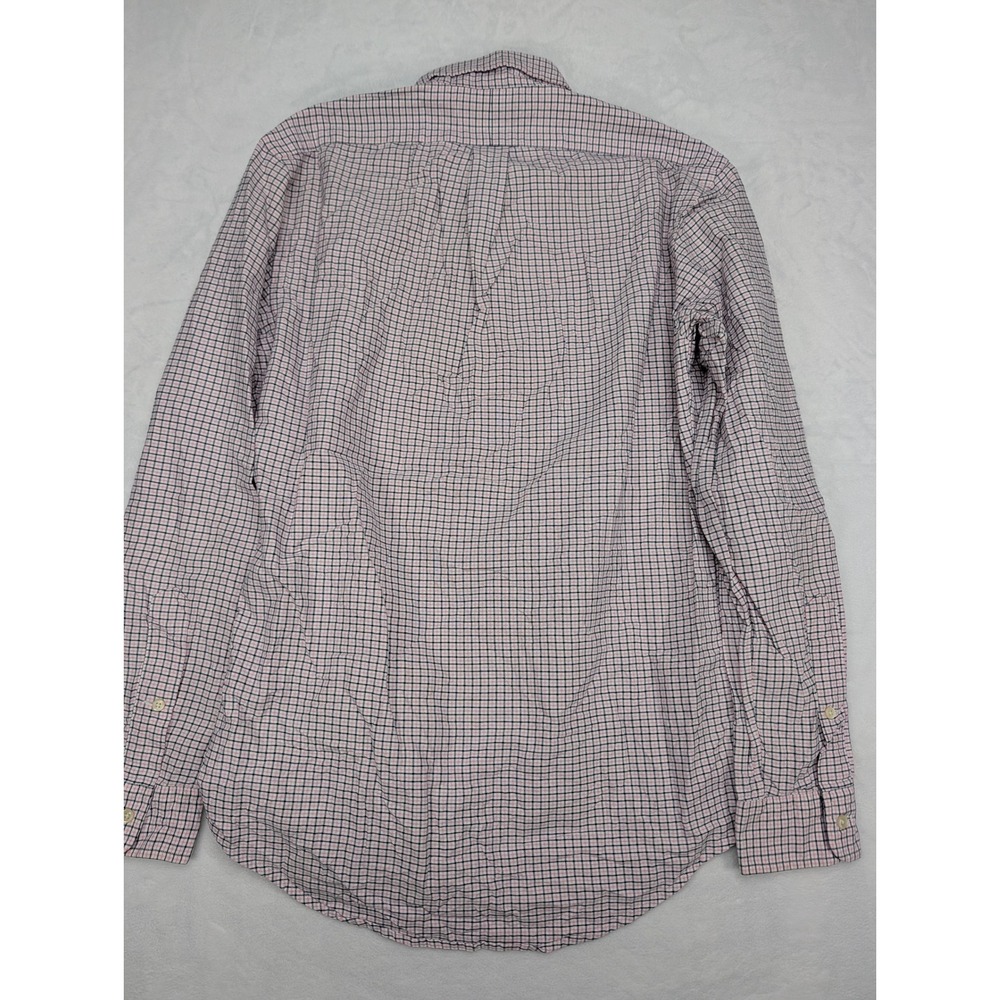 Ralph Lauren Vintage Plaid‎ Button Down Shirt Mens Size S Pink Navy - Picture 7 of 7